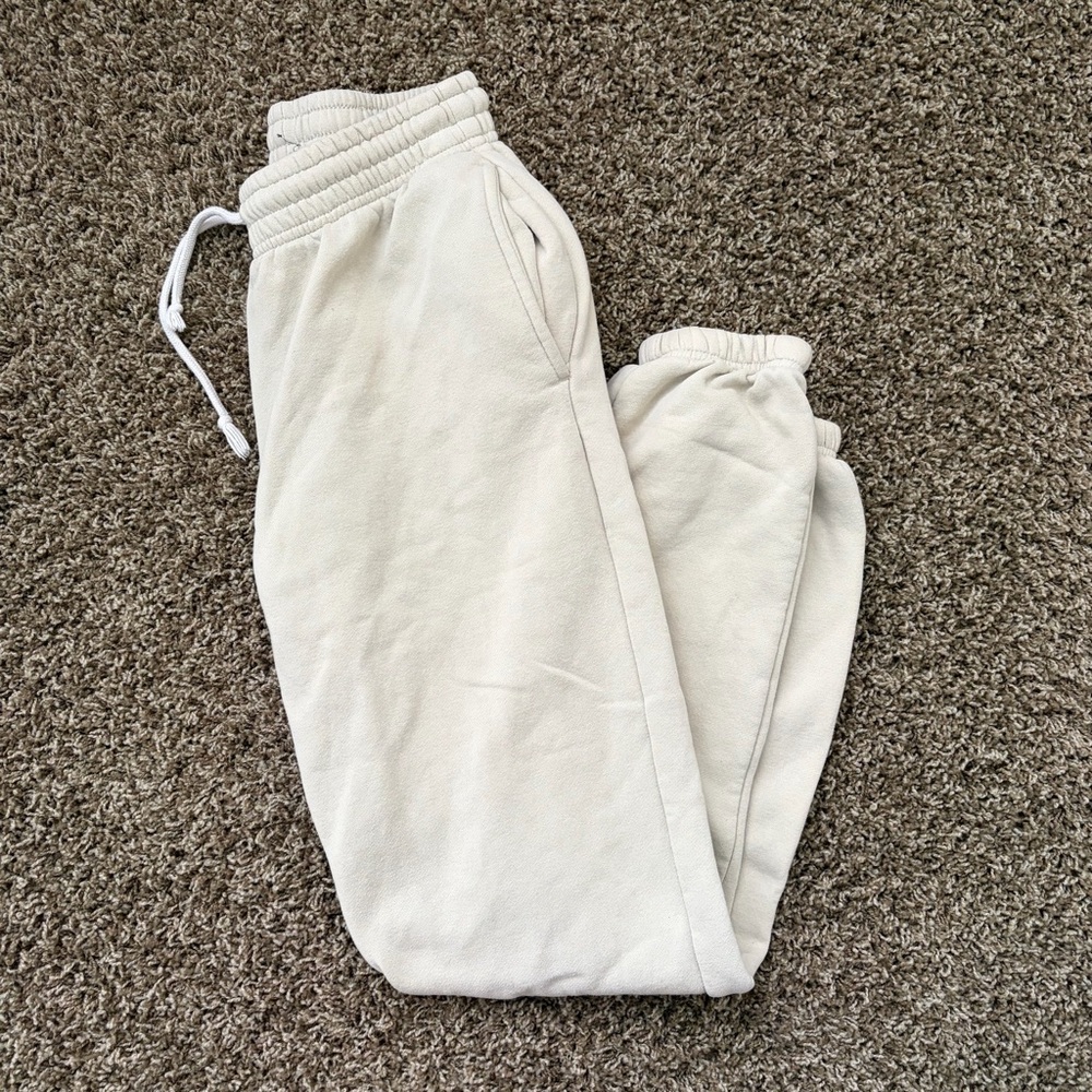 Cream Joggers
